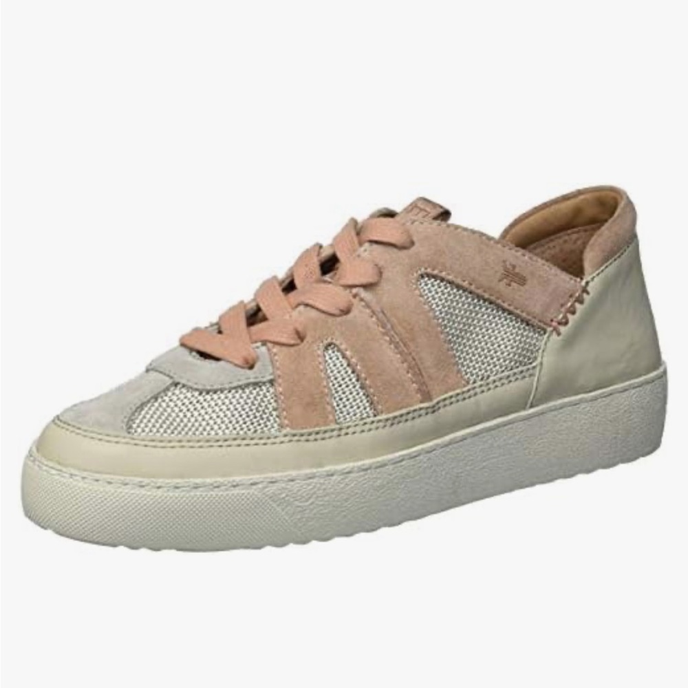FRYE Webster Overlay Women’s cream and Beige Sneakers size  8.5 M